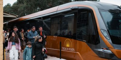 O trajeto de trem inclui degustação de vinhos locais e visita à Vinícola Almadén/Foto:Eduardo Fin