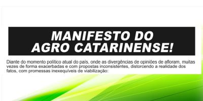 Entidades do Agro publicam manifesto preocupados com o momento político no País