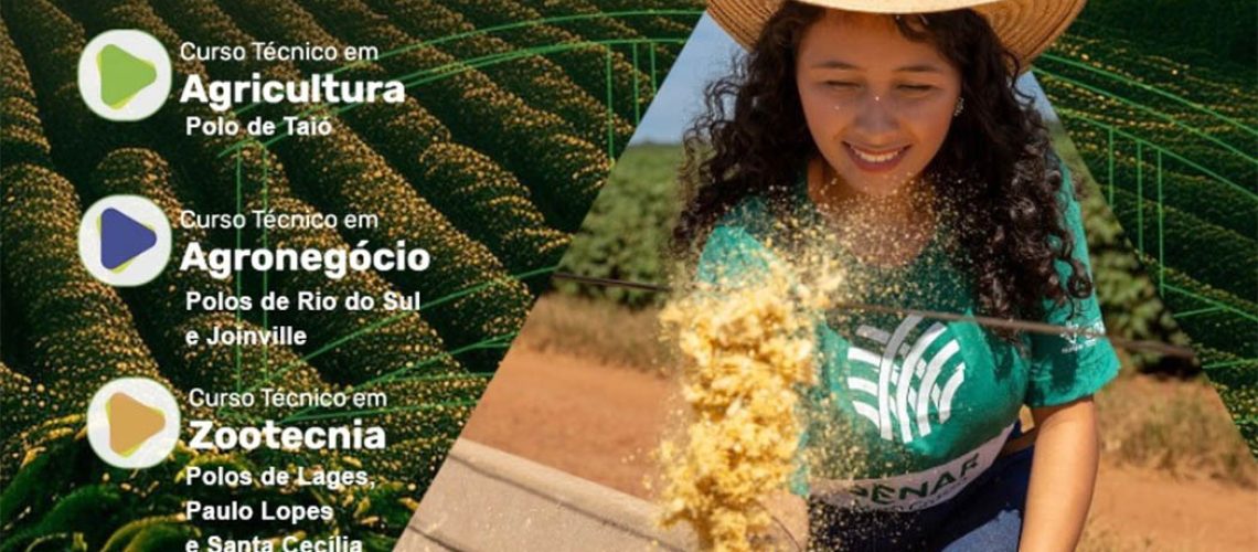 SENAR/SC abre processo seletivo para os cursos da rede e-Tec Brasil em 6 polos