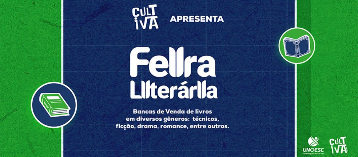 Feira Literária será realizada na Unoesc Joaçaba de 4 a 7 de novembro