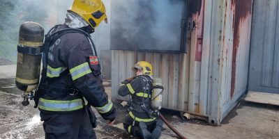 11º Batalhão de Bombeiros Militar de Joaçaba realizou treinamento/Foto: Divulgação CBMSC/Joaçaba