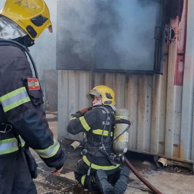 11º Batalhão de Bombeiros Militar de Joaçaba realizou treinamento/Foto: Divulgação CBMSC/Joaçaba