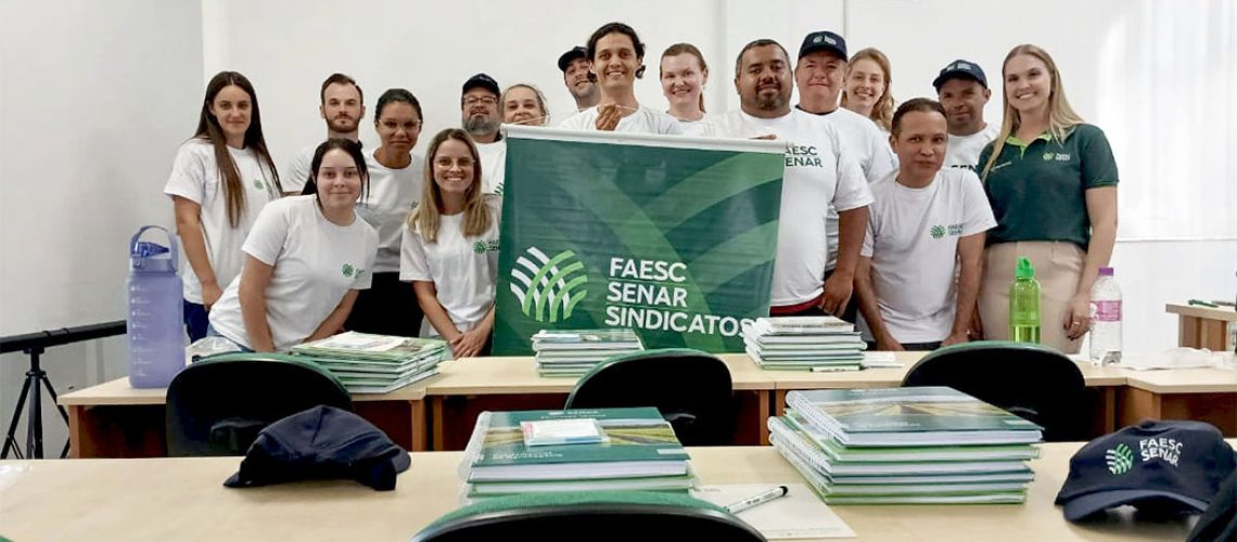 O início das aulas da primeira turma do Curso Técnico em Agricultura (e-Tec Brasil), no Polo do Sistema Faesc/Senar em SC, marca um momento histórico para a região/Foto Divulgação Sindicato Rural