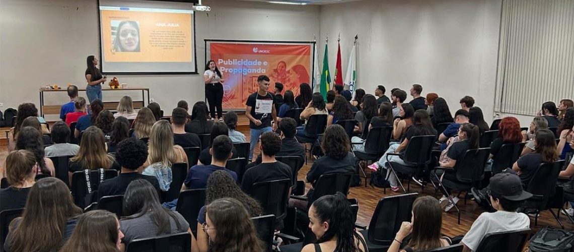 Curso de Publicidade e Propaganda da Unoesc Joaçaba promove o apadrinhamento dos calouros