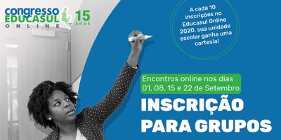 Para inscrever o seu trabalho, será necessária antes, sua inscrição na programação oficial do Educasul Online 2020