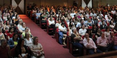 Todos os professores dos sistemas municipais de ensino participaram do evento/Foto: Assessoria de Imprensa