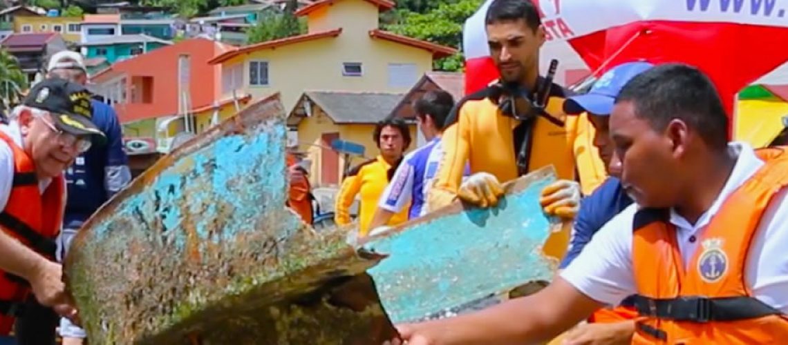 O projeto Limpeza dos Mares retorna ao local onde começou