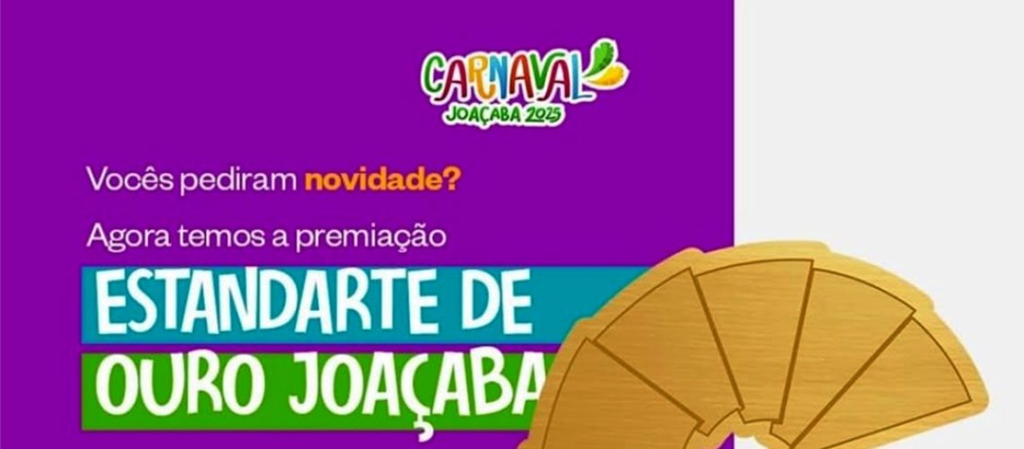 Estandarte de Ouro: Premiação irá reconhecer os Talentos do Carnaval Joaçaba 2025