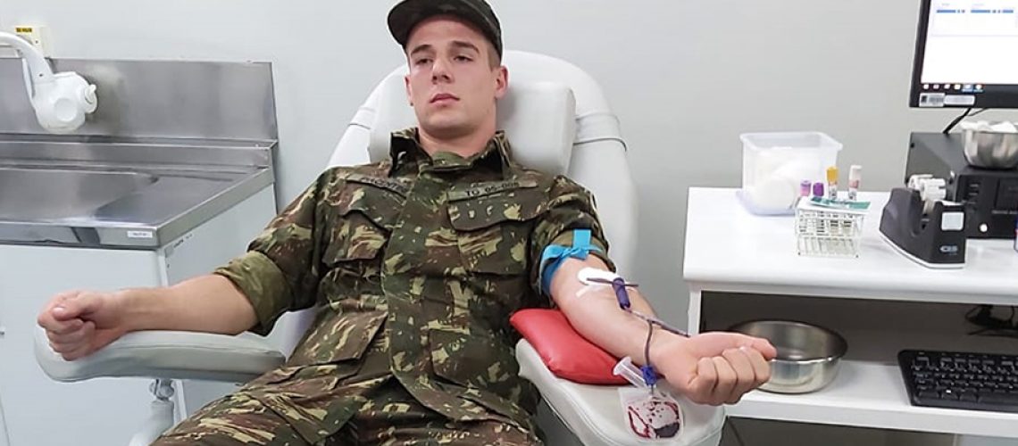 Atdr Piacentini foi um dos voluntários a doar sangue/Foto: Assessoria de Imprensa