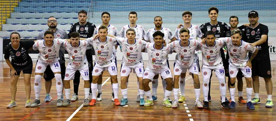 Sub-20 do Joaçaba Futsal recebe o Correia Pinto nesta terça pela final da Liga Catarinense