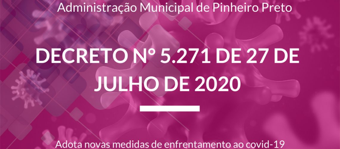 Administração Municipal de Pinheiro Preto adotou novas medidas de enfrentamento ao vírus/Foto: Assessoria