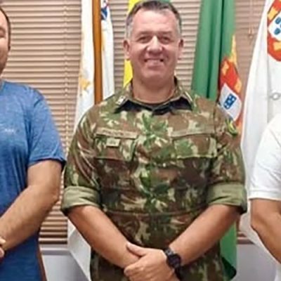Prefeito de Herval d’ Oeste visita Tiro de Guerra em Joaçaba