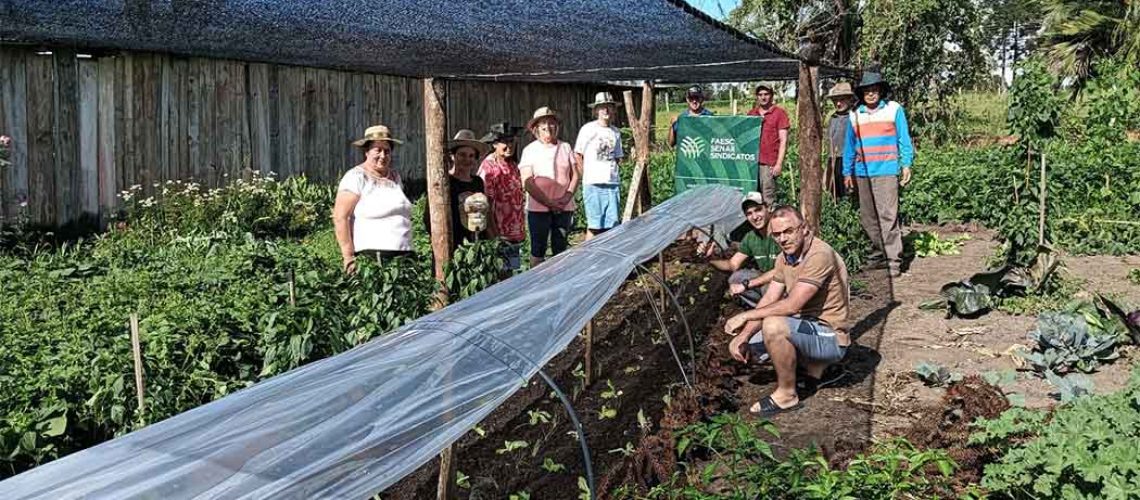 Treinamento de Cultivo Protegido de Hortaliças, realizado na propriedade de Maristel Wiggers, em Bocaina do Sul, com a parceria do Sindicato Rural de Bom Retiro/Foto Divulgação Sistema Faesc/Senar/Sindicato