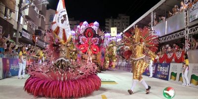 A agremiação, possui três títulos do Carnaval de Joaçaba/Foto: Bom Dia SC