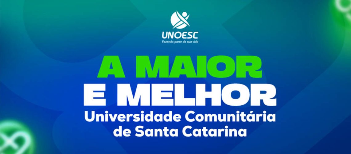 Unoesc melhor Universidade Comunitária