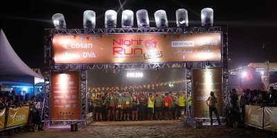 Maior corrida noturna do Sul do País tem inscritos de 5 países em provas de 3,5 km, 6 km, 10 km e 15 km pela Praia do Santinho - Foto: Divulgação Costão do Santinho