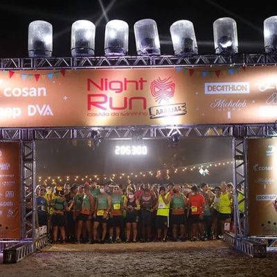 Maior corrida noturna do Sul do País tem inscritos de 5 países em provas de 3,5 km, 6 km, 10 km e 15 km pela Praia do Santinho - Foto: Divulgação Costão do Santinho